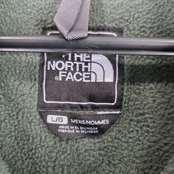 Mens The North Face Polartec Full Zip Fleece Jacket Green Gray Polyester Size L - Picture 3 of 9